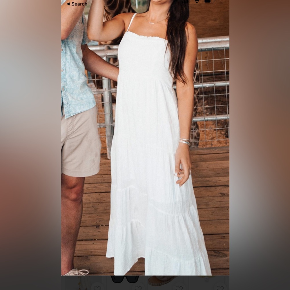 NWT Knox Rose Boho Tiered White Dress